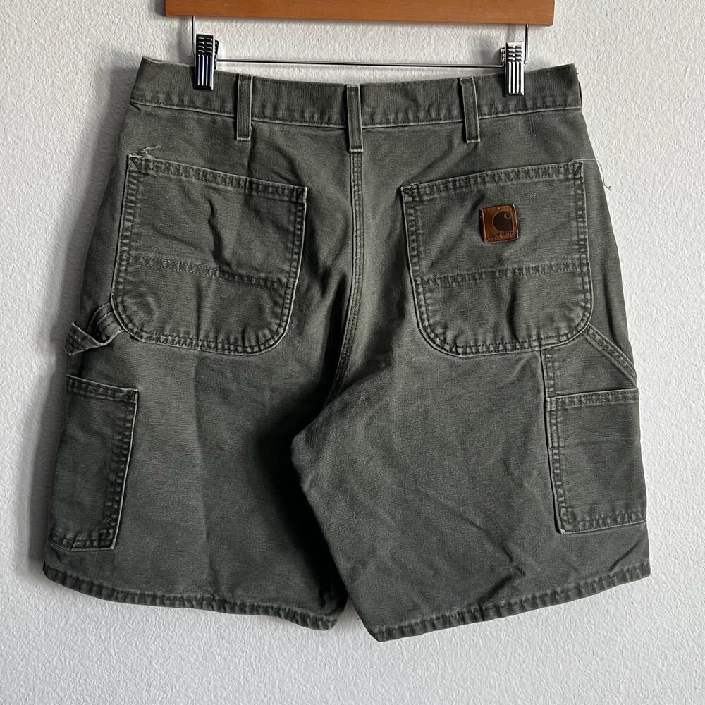 Carhartt B25 MOS green work wear carpenter shorts